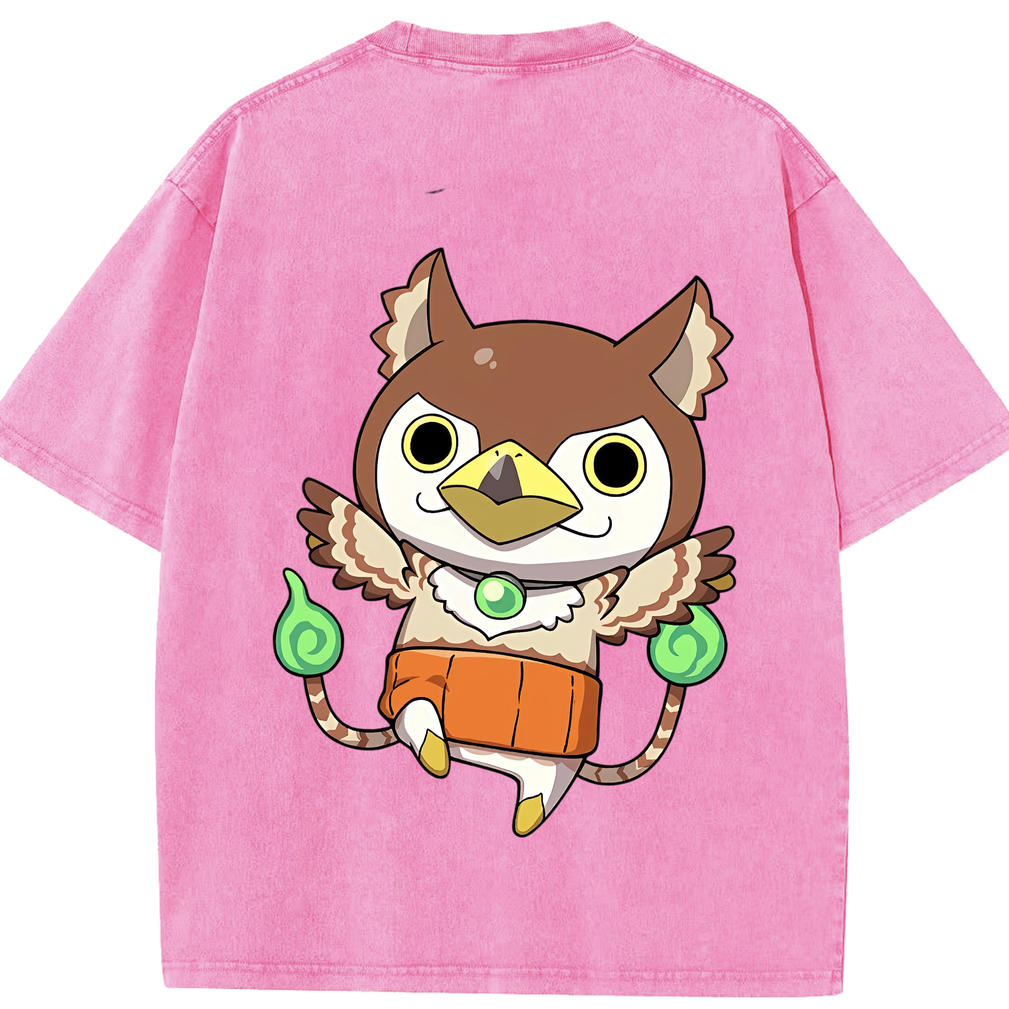 （画像用） 妖怪ウォッチ Yo-kai Watch 綿100% ヴィンテージ風 半袖Tシャツ（背面プリント）